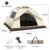 Fully Automatic Quick Opening Tent, Waterproof Sunscreen Mosquito-proof Portable Tent For Outdoor Camping Ban on Amazon sales