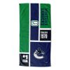 [Personalization Only] OFFICIAL NHL Colorblock Personalized Beach Towel - Vancouver Canucks