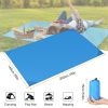 Portable Beach Blanket 4.6' x 6.6' Waterproof Foldable Camping Rug Pocket Sandproof Picnic Mat