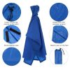 Multi-Usage Lightweight Hooded Rain Poncho Picnic Mat Blanket Sun Shelter