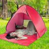 Pop Up Beach Tent Sun Shade Shelter Anti-UV Automatic Waterproof Tent Canopy for 2/3 Man w/ Net Window Storage Bag