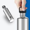 2L Stainless Steel Water Bottle | 2 Litre Single Wall Water Uninsulated Canteen | Eco Friendly Reusable Bottle | Plastic Free and Leakproof Metal Wate