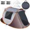 Pop Up Tent Automatic Setup Camping Tent Waterproof Instant Setup Tent with 4 Mosquito Net Windows Carrying Bag for Hiking Climbing Adventure Fishing